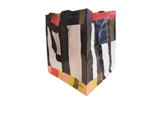 Τσάντα Επαναχρησιμοποιούμενη Πολύχρωμη Μεσαία με Σχέδιο Art