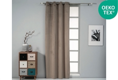 Κουρτίνα Easy Home Calisto Velour 260X140cm Μπεζ με Τρουκς
