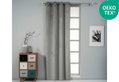 Κουρτίνα Easy Home Calisto Velour 260x140cm Γκρι με Τρουκς