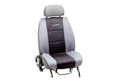 Πλατοκαθίσματα Καθισμάτων Αυτοκινήτου Kaver Aero Front Set Γκρί/Μαύρο 2τμχ