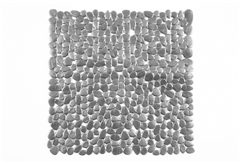 Αντιολισθητικό Πατάκι Ντουσιέρας Octopus Riverstone 71x36cm Ασημί