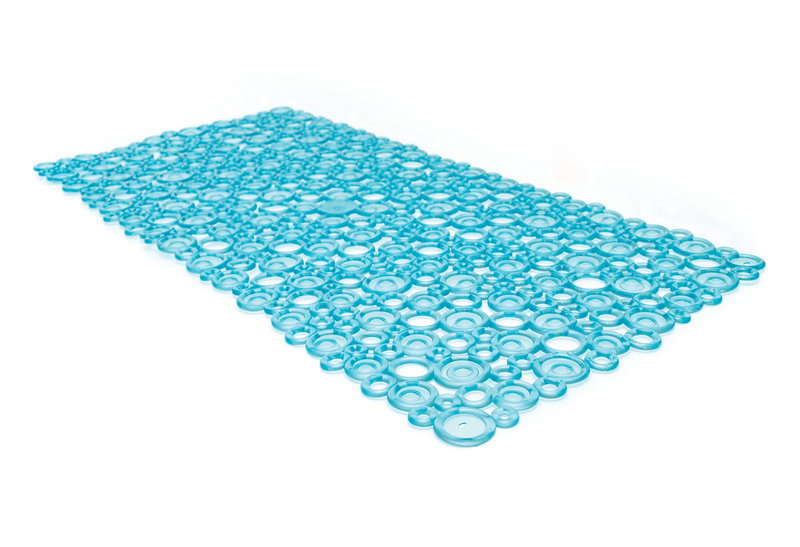 Αντιολισθητικό Πατάκι Μπανιέρας Octopus Rings 71x35cm Τιρκουάζ