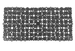 Αντιολισθητικό Πατάκι Μπανιέρας Octopus Rings 71x35cm Μαύρο