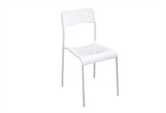 Καρέκλα Jolly Μ48xΠ41xΥ77cm Λευκή Λευκός Σκελ . Pp , Μεταλ.Σκελ .