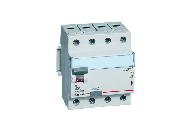 TX3 Ρελέ Διαρροής Legrand Τύπου Ac, Τετραπολικο, 30Ma, 40A