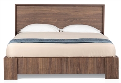Κρεβάτι Διπλό Kitwood Benefit Καρυδιά για Στρώμα 200x160cm