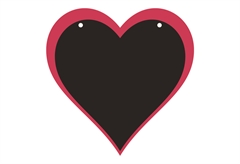 Μαυροπίνακας Crearreda Καρδιά 30x30cm