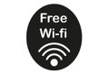 Αυτοκόλλητο Τοίχου Ταμπέλα Free Wifi