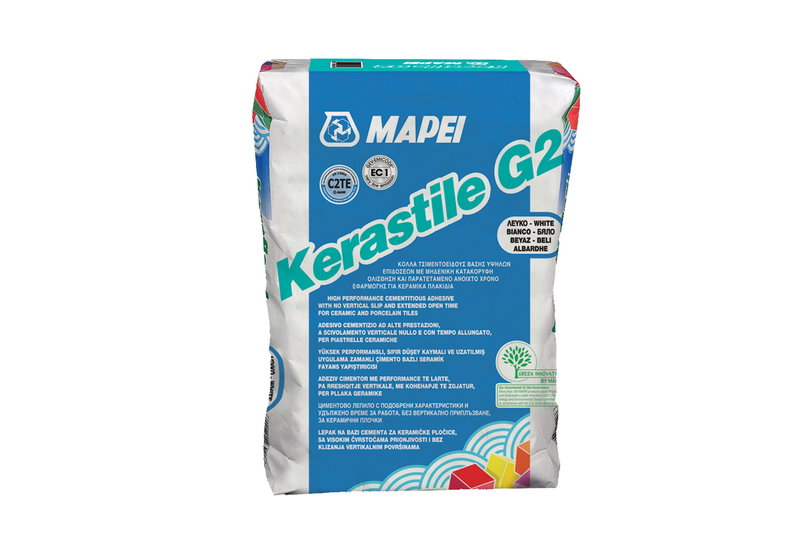 Mapei Kerastile G2 Κόλλα Πλακιδίων Λευκή 25kg C2 TE
