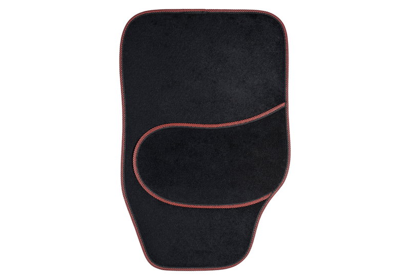 Σετ Δάπεδα Αυτοκινήτου Kaver Fun Mat Full Set Μαύρο/Κόκκινο 4τμχ