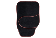 Σετ Δάπεδα Αυτοκινήτου Kaver Fun Mat Front Set Μαύρο/Κόκκινο 2τμχ