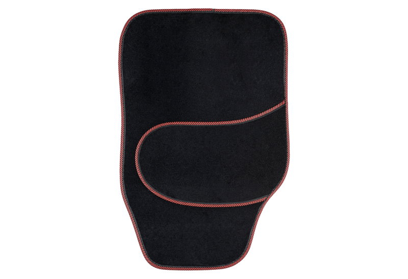 Σετ Δάπεδα Αυτοκινήτου Kaver Fun Mat Front Set Μαύρο/Κόκκινο 2τμχ