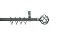 Κουρτινόβεργα Central Home Prag Επεκτεινόμενη Φ16/19mm 160/300cm Ανθρακί