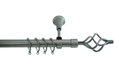 Κουρτινόβεργα Central Home Stalingrad Επεκτεινόμενη Φ22/25mm 160/300cm Ανθρακί