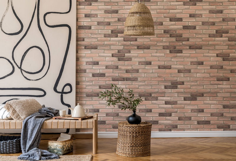 Επένδυση Τοίxου Τσιμέντο Masterbrick Dusk Flat 21.5x5.5cm Τερακότα