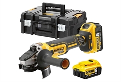 Σετ Γωνιακός Τροχός Dewalt DCG405P2-QW 18V & 2 Μπαταρίες 5Ah & Φορτιστής & Θήκη Μεταφοράς