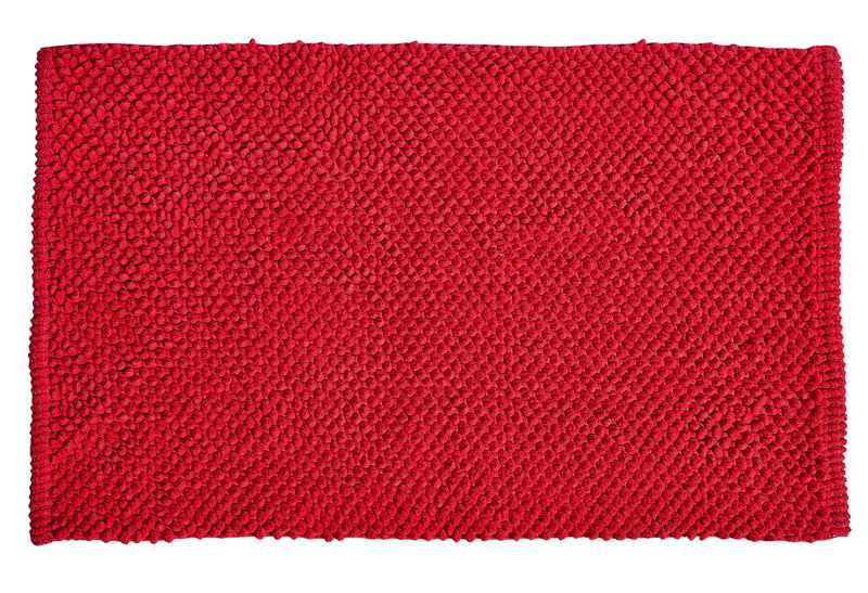 Χαλάκι Μπάνιου Praktiker Punto 80x50cm Κόκκινο